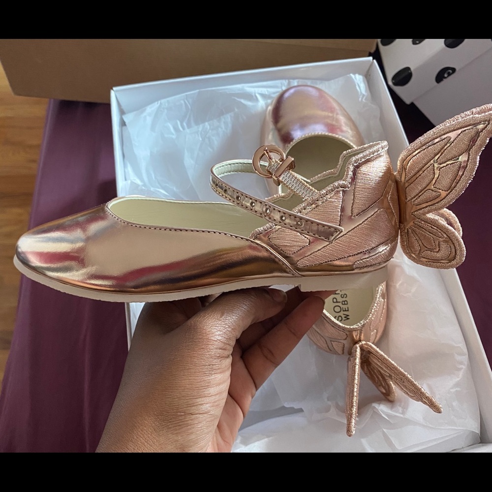 Sophia Webster ballerina flats w/ wings for girls